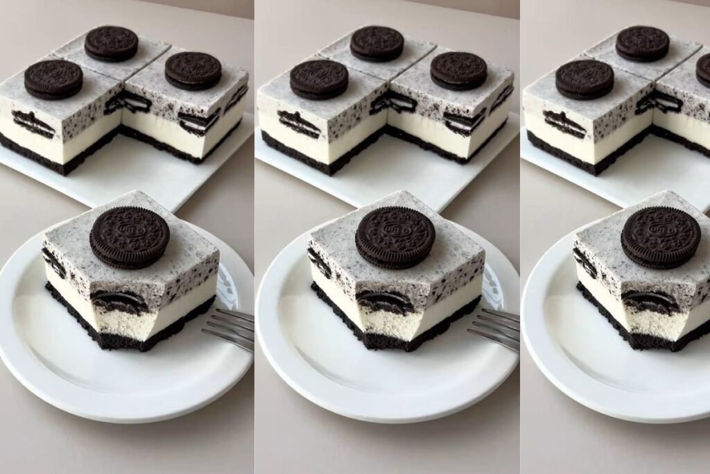 No-Bake Layered Oreo Cheesecake
