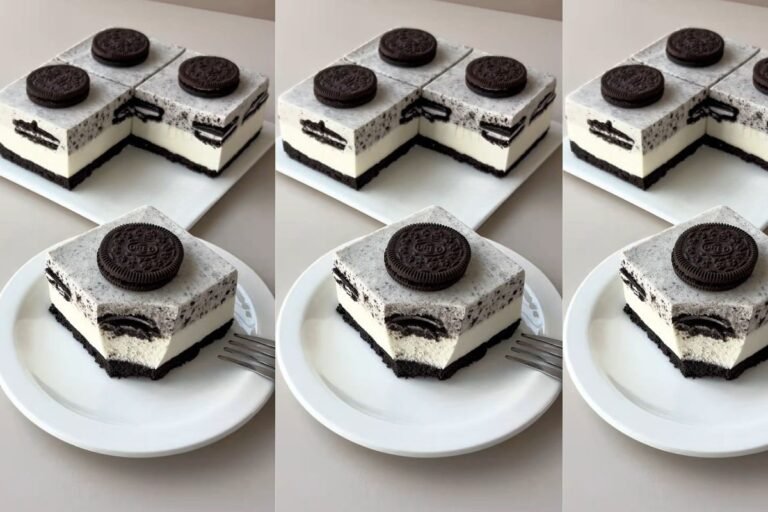 No-Bake Layered Oreo Cheesecake (Easy & Creamy)